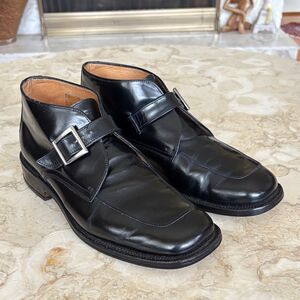 Loake Cromwell Collection Made in England Monk Strap Leather Ankle Boots